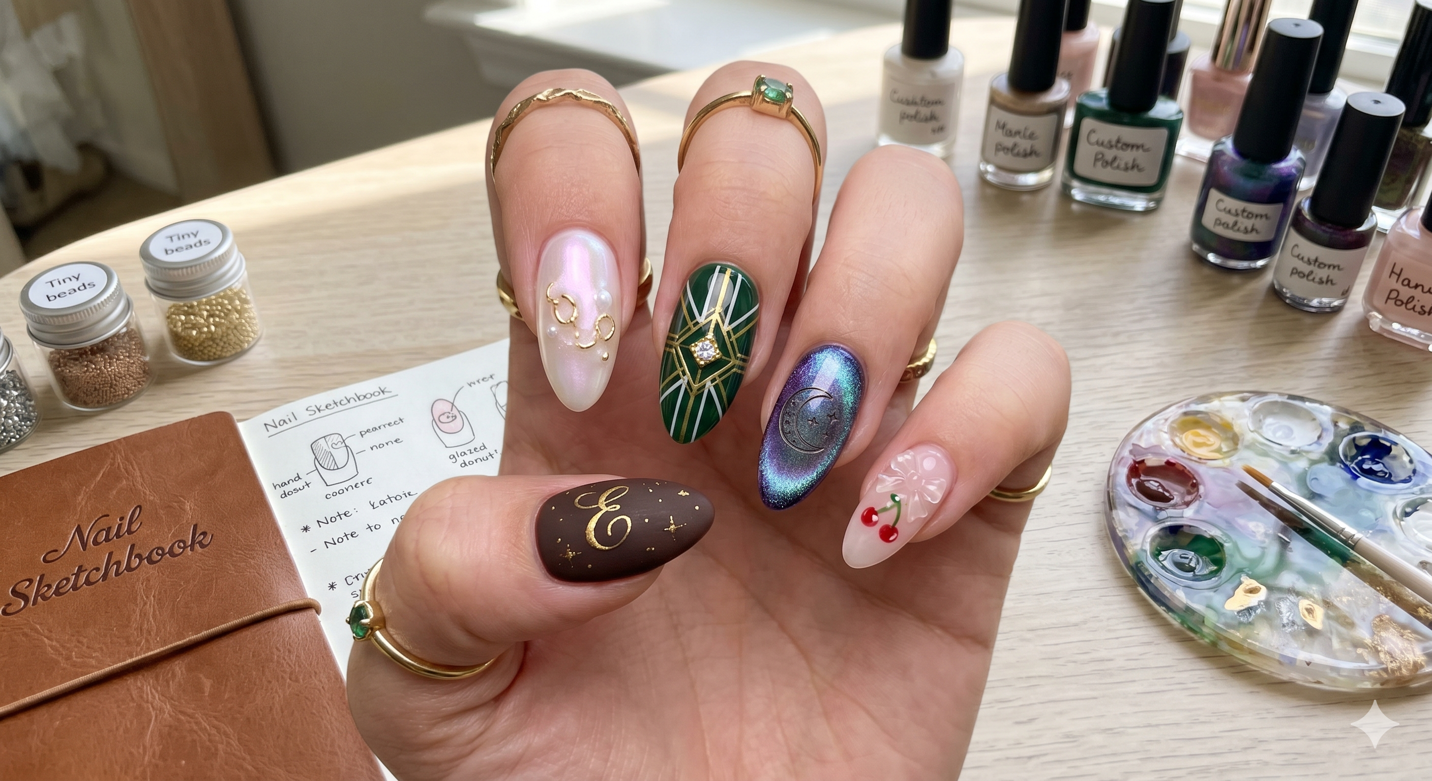 Custom Nail Art Process